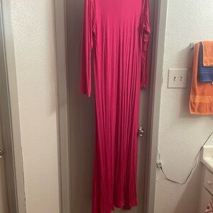 Long Pink Maxi Dress